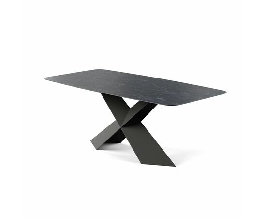 Стол Tyler 200, керамика темный | Интернет магазин мебели и декора LifeDekor
