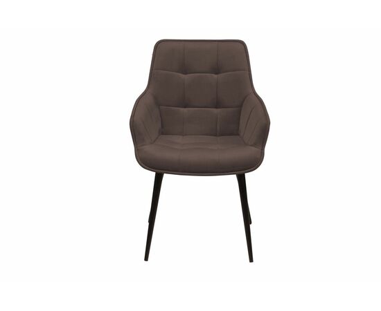 Стул с подлокотниками Capri, бархат антрацит 14 / опора конус, изображение 3 | Интернет магазин мебели и декора LifeDekor