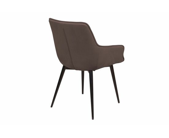 Стул с подлокотниками Capri, бархат антрацит 14 / опора конус, изображение 6 | Интернет магазин мебели и декора LifeDekor