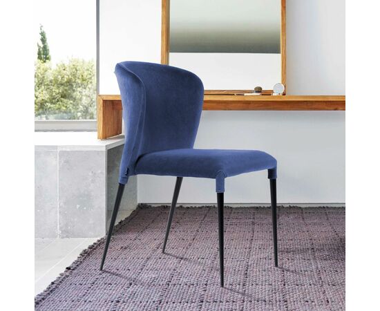 Стул Albert (Альберт), бархат синий 29, изображение 2 | Интернет магазин мебели и декора LifeDekor