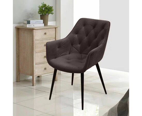 Стул Archi, бархат антрацит 14, опора конус, изображение 2 | Интернет магазин мебели и декора LifeDekor