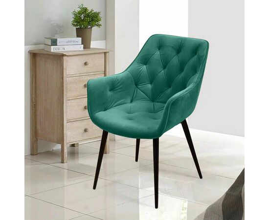 Стул Archi, бархат зелёный 19, опора конус, изображение 2 | Интернет магазин мебели и декора LifeDekor