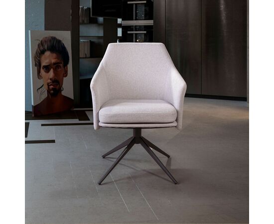 Стул Ben с подлокотниками, светло-серый, изображение 6 | Интернет магазин мебели и декора LifeDekor