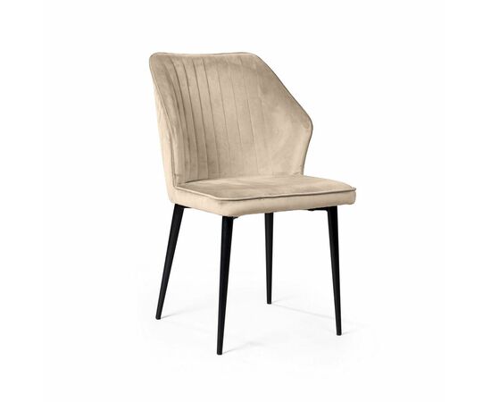 Стул Berg, бархат светло-бежевый 2 | Интернет магазин мебели и декора LifeDekor