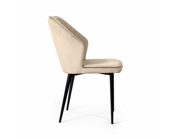 Стул Berg, бархат светло-бежевый 2, изображение 6 | Интернет магазин мебели и декора LifeDekor