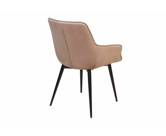 Стул с подлокотниками Capri, бархат бежевый 5 / опора конус, изображение 6 | Интернет магазин мебели и декора LifeDekor