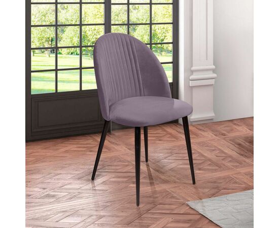 Стул Franco, бархат светло-серый 26, изображение 8 | Интернет магазин мебели и декора LifeDekor