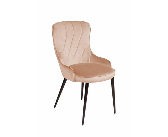 Стул Leonardo, бархат бежевый 5 | Интернет магазин мебели и декора LifeDekor