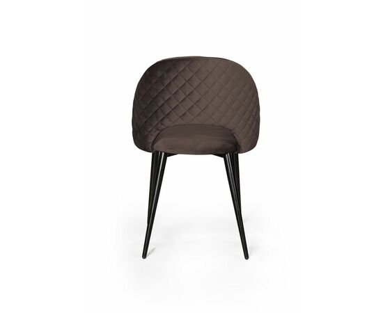 Стул Max ромб, бархат антрацит 14, изображение 5 | Интернет магазин мебели и декора LifeDekor