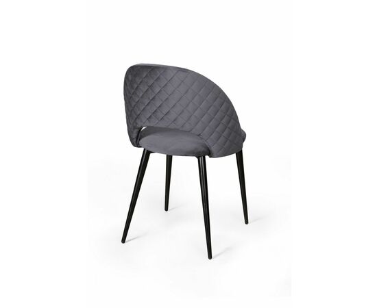 Стул Max ромб, бархат серый 27, изображение 4 | Интернет магазин мебели и декора LifeDekor