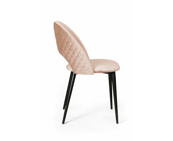 Стул Max ромб, бархат светло-бежевый 2, изображение 3 | Интернет магазин мебели и декора LifeDekor