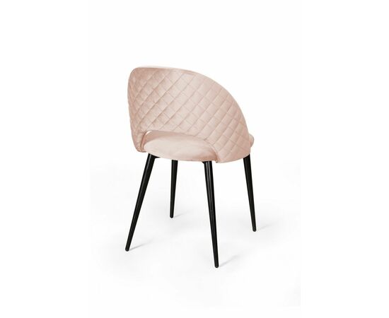 Стул Max ромб, бархат светло-бежевый 2, изображение 4 | Интернет магазин мебели и декора LifeDekor