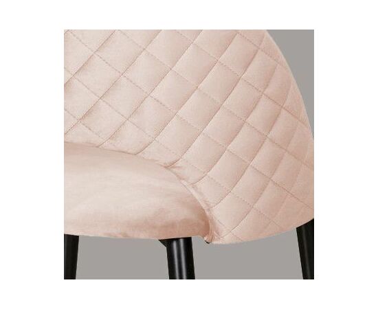 Стул Max ромб, бархат светло-бежевый 2, изображение 8 | Интернет магазин мебели и декора LifeDekor