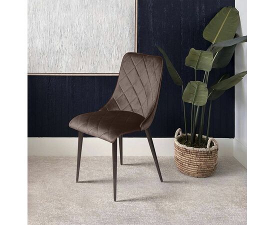 Стул Patrik, бархат антрацит 14, изображение 8 | Интернет магазин мебели и декора LifeDekor