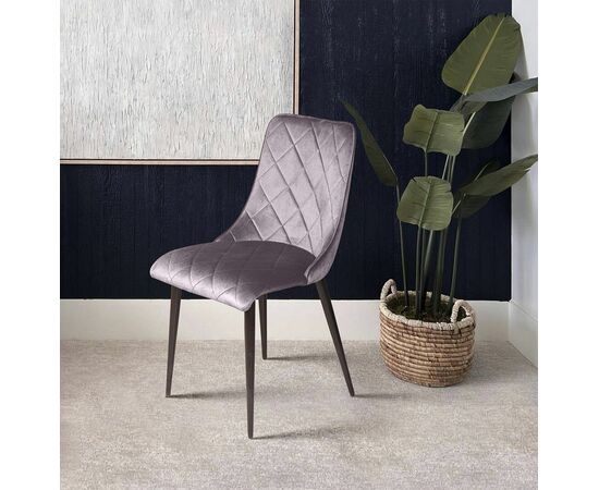 Стул Patrik, бархат светло-серый 26, изображение 8 | Интернет магазин мебели и декора LifeDekor