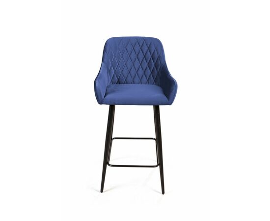 Стул полубарный Robert, бархат синий 29, изображение 3 | Интернет магазин мебели и декора LifeDekor
