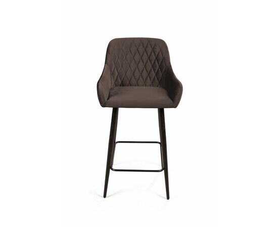 Стул полубарный Robert, бархат антрацит 14, изображение 2 | Интернет магазин мебели и декора LifeDekor