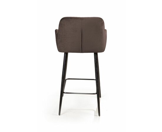 Стул полубарный Robert, бархат антрацит 14, изображение 5 | Интернет магазин мебели и декора LifeDekor