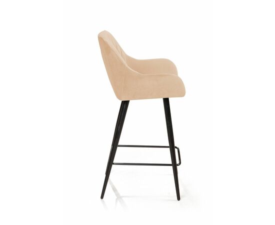 Стул полубарный Robert, бархат бежевый 5, изображение 3 | Интернет магазин мебели и декора LifeDekor