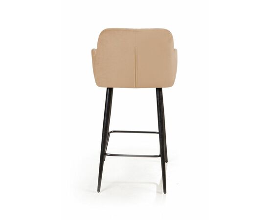 Стул полубарный Robert, бархат бежевый 5, изображение 5 | Интернет магазин мебели и декора LifeDekor