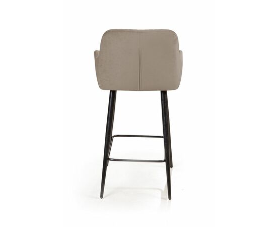 Стул полубарный Robert, бархат пепельно-бежевый 25, изображение 5 | Интернет магазин мебели и декора LifeDekor