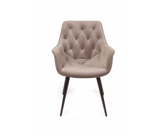 Стул поворотный 90 градусов, функция возврата, антишум Archi, бархат бежевый 5, опора конус, изображение 3 | Интернет магазин мебели и декора LifeDekor