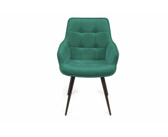 Стул Capri поворотный 90 градусов, функция возврата, антишум бархат зеленый 19/ опора конус, изображение 4 | Интернет магазин мебели и декора LifeDekor