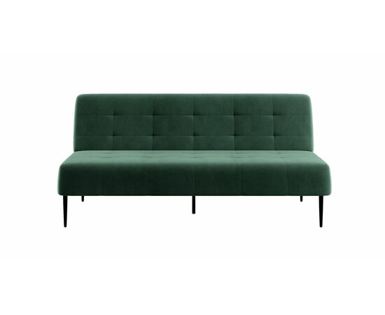 Monaco диван-кровать прямой трехместный, без подлокотников, бархат зеленый 19, изображение 3 | Интернет магазин мебели и декора LifeDekor