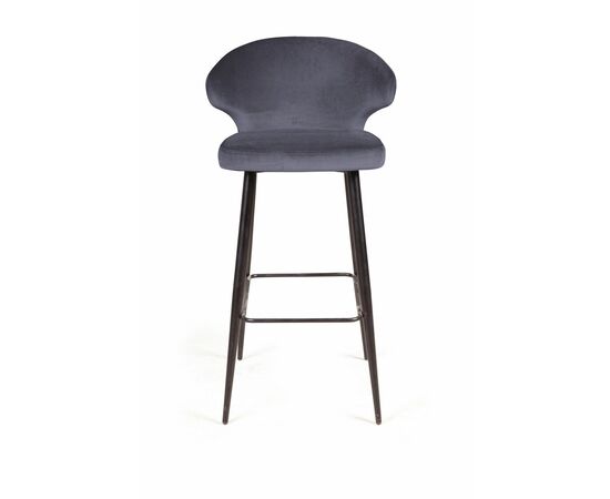 Стул барный Richard, бархат серый 27, изображение 3 | Интернет магазин мебели и декора LifeDekor