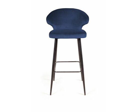 Стул барный Richard, бархат синий 29, изображение 3 | Интернет магазин мебели и декора LifeDekor