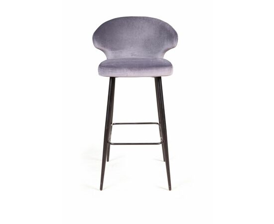 Стул барный Richard, бархат светло-серый 26, изображение 3 | Интернет магазин мебели и декора LifeDekor