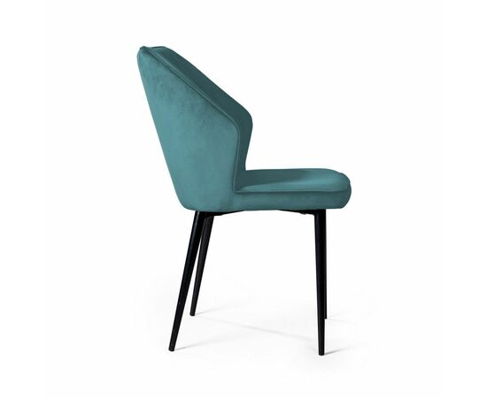 Стул Berg, бархат голубой 88, изображение 5 | Интернет магазин мебели и декора LifeDekor