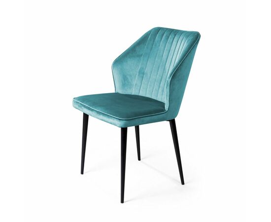 Стул Berg, бархат голубой 88, изображение 6 | Интернет магазин мебели и декора LifeDekor