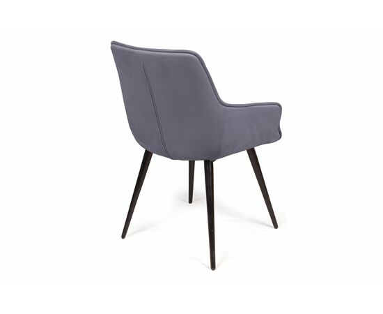 Стул Capri  поворотный 360 градусов, бархат серый 27 / опора конус, изображение 5 | Интернет магазин мебели и декора LifeDekor