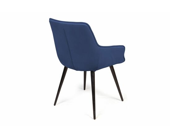 Стул Capri  поворотный 360 градусов, бархат синий 29 / опора конус, изображение 5 | Интернет магазин мебели и декора LifeDekor