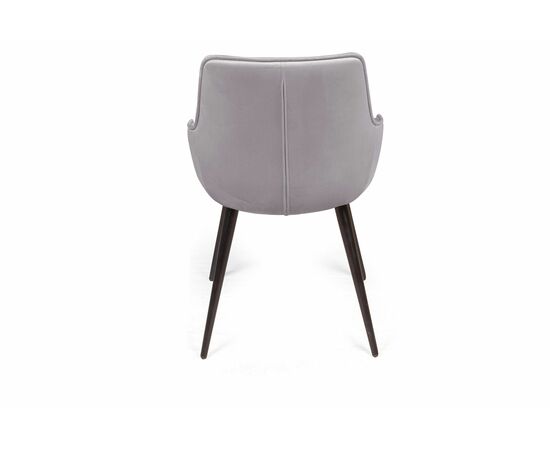 Стул Capri  поворотный 360 градусов, бархат светло-серый 26 / опора конус, изображение 6 | Интернет магазин мебели и декора LifeDekor