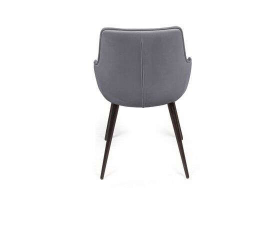 Стул Capri поворотный 90 градусов, функция возврата, антишум бархат серый 27/ опора конус, изображение 6 | Интернет магазин мебели и декора LifeDekor