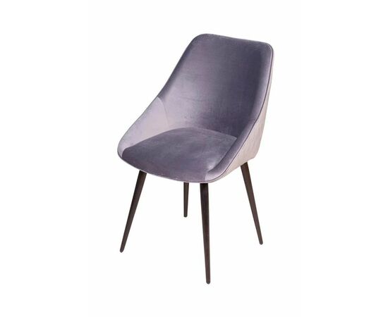 Стул Neo ромб, поворотный на 360 градусов, бархат светло-серый 26/опора конус, изображение 7 | Интернет магазин мебели и декора LifeDekor