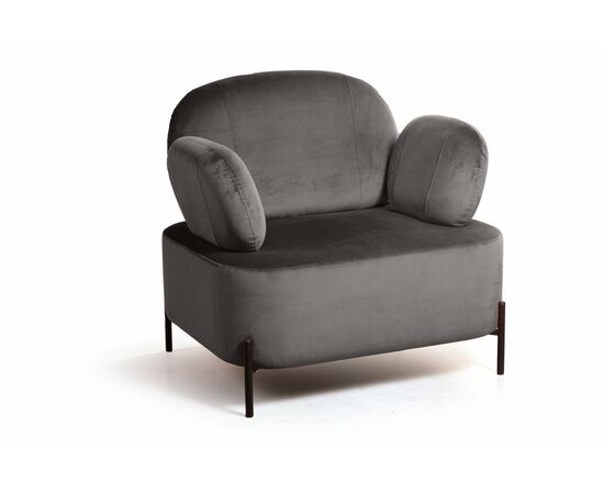 Кресло Dandy, бархат антрацит 14 | Интернет магазин мебели и декора LifeDekor