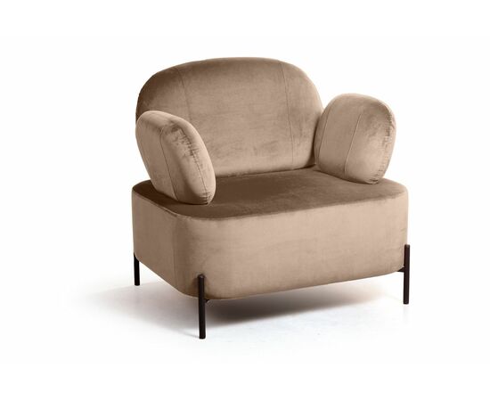 Кресло Dandy, бархат бежевый 5 | Интернет магазин мебели и декора LifeDekor