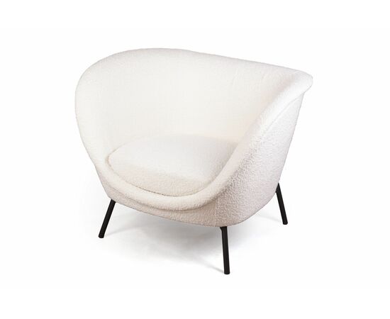 Лаунж кресло COUTURE букле светлый, изображение 2 | Интернет магазин мебели и декора LifeDekor