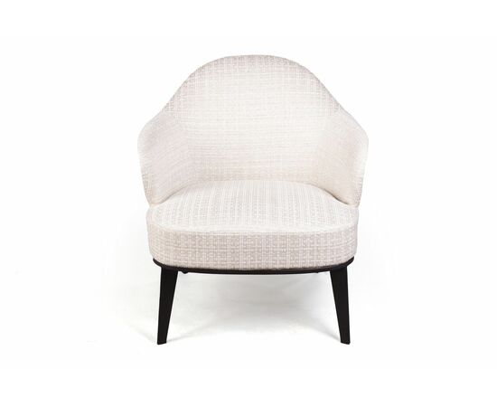 Лаунж кресло Leslie рогожка комби бежевый, изображение 6 | Интернет магазин мебели и декора LifeDekor