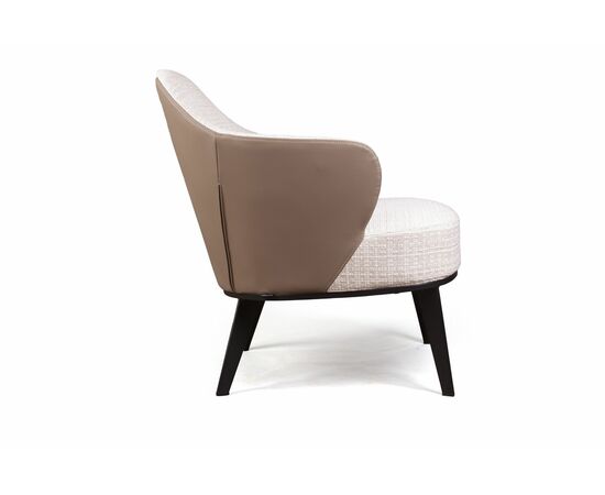 Лаунж кресло Leslie рогожка комби бежевый, изображение 8 | Интернет магазин мебели и декора LifeDekor