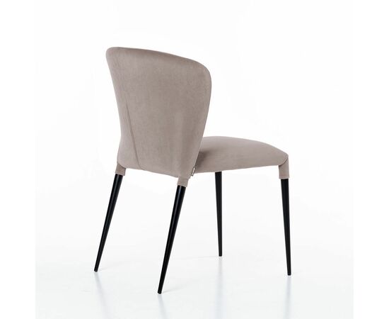 Стул Albert (Альберт), бархат пепельно-бежевый 25, изображение 6 | Интернет магазин мебели и декора LifeDekor