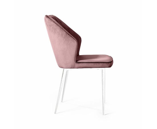 Стул Berg, бархат 17 / белый конус, изображение 4 | Интернет магазин мебели и декора LifeDekor