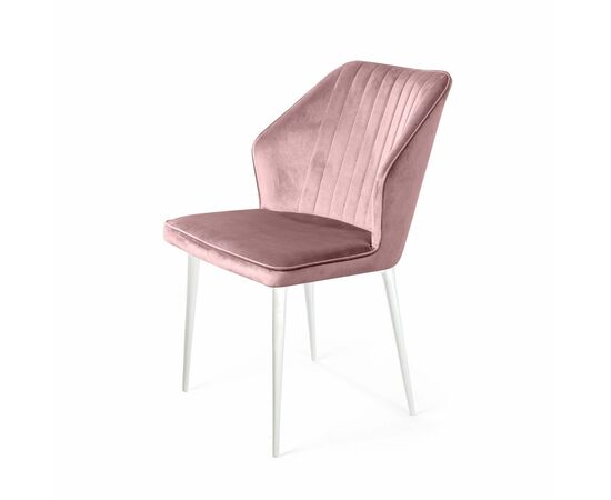 Стул Berg, бархат 17 / белый конус, изображение 5 | Интернет магазин мебели и декора LifeDekor