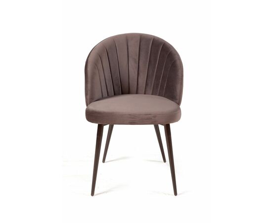 Стул Mont Blanc, бархат антрацит 14 / черный конус, изображение 3 | Интернет магазин мебели и декора LifeDekor