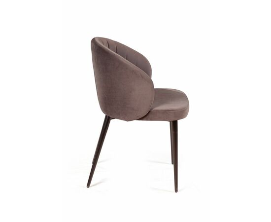 Стул Mont Blanc, бархат антрацит 14 / черный конус, изображение 7 | Интернет магазин мебели и декора LifeDekor