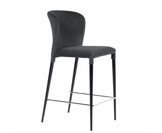 Стул полубарный Albert, бархат 03 /опора конус | Интернет магазин мебели и декора LifeDekor