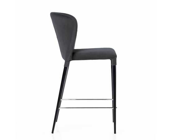 Стул полубарный Albert, бархат 03 /опора конус, изображение 3 | Интернет магазин мебели и декора LifeDekor